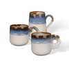 Vintage Kiln Change Embossed Ceramic Mug, Multi-style Combined Stoneware Water Cup