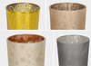 Color Gold Foil Etched Glass Candle Holder