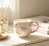 3D Embossed Bow Ceramic Mug