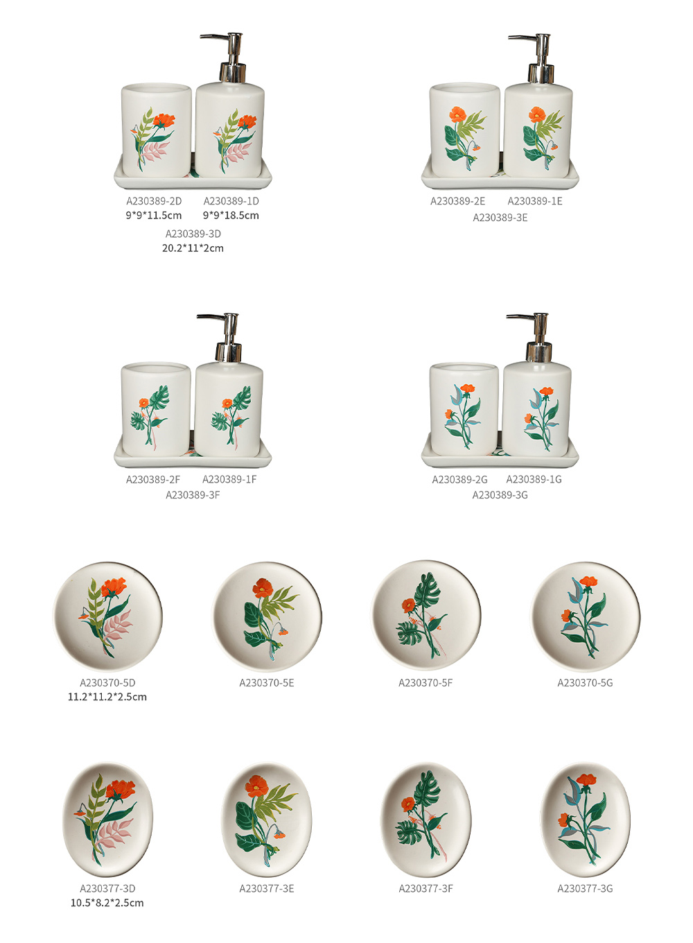 Handcrafted white clay ceramic bathroom accessories with waterproof glaze and rust-resistant metal pump