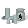 Multi‑Style Glazed Ceramic Oil Burners & Abstract Art Candle Holders