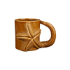 Ceramic Coffee Mugs 3D Starfish Handle Glazed Coastal Wholesale