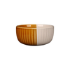 Vertical Ribbed Kiln Glaze Ceramic Rice Bowl, Soup Noodle Bowl, Vintage Ceramic Dinner Bowl for Restaurant & B&B