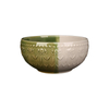 Embossed Reactive Glaze Ceramic Bowl for Restaurant & Home Use