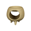 Sand Matte Ceramic Oil Burners & Abstract Geometric Candle Holders