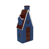 Handcrafted Ceramic Hollow Cutout House Ornaments