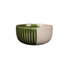 Vertical Ribbed Kiln Glaze Ceramic Rice Bowl, Soup Noodle Bowl, Vintage Ceramic Dinner Bowl for Restaurant & B&B
