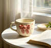 Pink Bow Polka Dot Ceramic Mug