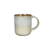 Vertical Stripe Glazed Ceramic Mug, Coffee Water Cup for Home, Restaurant & B&B Decor Tea Cup