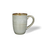 Ceramic Coffee Mugs Horizontal Ribbed Reactive Glaze for Cafe Wholesale