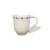 Embossed Beaded Rim Ceramic Coffee Mugs for Restaurant & Home Use