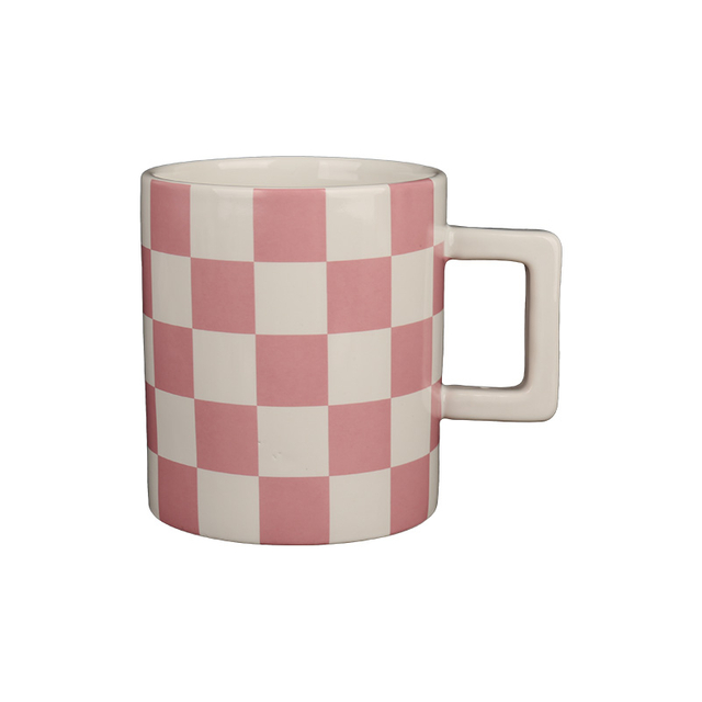 Checkered & Speckled Stoneware Tableware Sets