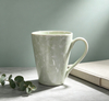 Light Green Crystal Texture Conical Ceramic Mug