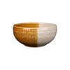 Embossed Reactive Glaze Ceramic Bowl for Restaurant & Home Use