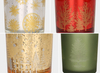 Christmas Electroplated Glass Candle Vessel
