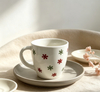 Vintage Floral Print Ceramic Mug