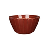 Ceramic Serving Bowls Vertical Ribbed Reactive Glaze for Restaurant Wholesale