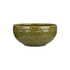 Embossed Reactive Glaze Ceramic Bowl for Restaurant & Home Use