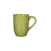 Ceramic Coffee Mugs Horizontal Ribbed Reactive Glaze for Cafe Wholesale