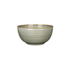 Ceramic Serving Bowls Horizontal Ribbed Reactive Glaze for Restaurant Wholesale