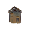 House Castle Shaped Ceramic Tealight Holders Reactive Glaze for Holiday Wholesale