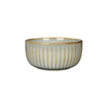 Vertical Ribbed Kiln Glaze Ceramic Rice Bowl, Soup Noodle Bowl, Vintage Ceramic Dinner Bowl for Restaurant & B&B