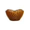 Ceramic Serving Bowls Shell Embossed Glazed for Coastal Wholesale
