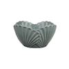 Ceramic Serving Bowls Shell Embossed Glazed for Coastal Wholesale