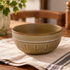 Ceramic Serving Bowls Embossed Kiln Glazed for Cafe Wholesale