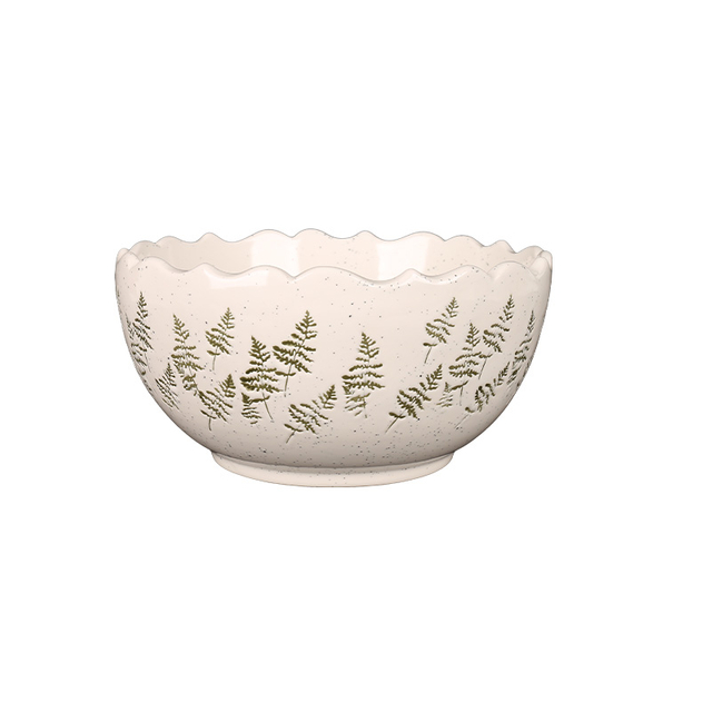 Ceramic Bowls Scalloped Rim Kiln Glaze for Cafe Wholesale