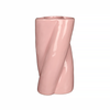 Twisted Shape Glossy Ceramic Vases