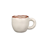 Ceramic Coffee Mugs Hand-Painted Irregular Rim for Cafe Wholesale