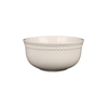 Beaded Rim Ceramic Serving Bowl, Multi Color Stoneware Bowl for Restaurant & Home Table Decor