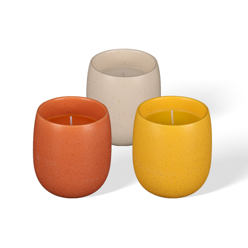Matte Ceramic Candle Jars and Holders