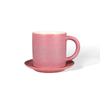 Matte Pink Gradient Speckled Ceramic Tableware, Stoneware Mugs, Bowls & Plates Dining Set