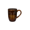 Ceramic Coffee Mugs Horizontal Ribbed Reactive Glaze for Cafe Wholesale