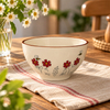Ceramic Bowls Hand-Painted Floral Letter for Restaurant Wholesale