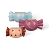 Candy & Christmas Boot Shaped Ceramic Candle Vessel