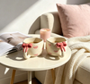 3D Bow Handle Ceramic Mug