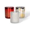 Christmas Electroplated Glass Candle Vessel