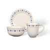 Beaded Embossed Stoneware Dinnerware Set