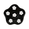 Polka Dot & Floral Wavy Rim Ceramic Cup Bowl Saucer Set