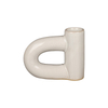 Off White Glossy Ceramic Oil Burners & Abstract Geometric Candle Holders