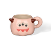 Novelty 3D Monster Face Ceramic Coffee Mugs, Cute Handmade Cartoon Character Tea Cups