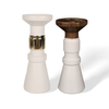 Matte Ceramic Pillar Candle Holders