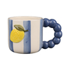 Fruit-Themed Bubble Handle Mugs