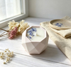 Hexagonal Matte Ceramic Candle Jar for Candle Making Wholesale