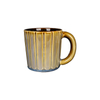 Ceramic Coffee Mugs Ribbed Reactive Glaze for Cafe Wholesale