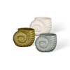 Shell Shaped Ceramic Candle Vessel