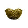 Ceramic Serving Bowls Shell Embossed Glazed for Coastal Wholesale